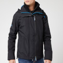 Superdry Men's Tech Hood Pop Zip SD Windcheater NB - Black/Super Denby