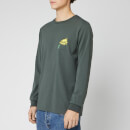 A.P.C. X Brain Dead Men's Long Sleeve Molly T-Shirt - Vert Grise