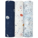 aden + anais Silky Soft Swaddles - Stargaze (3 Pack)