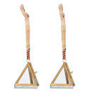 Nkuku Tiny Kiko Triangular Decorations - Antique Brass (Set of 2)