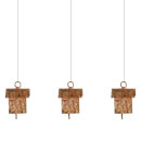 Nkuku Vaya Antique Gold House Decorations (Set of 3)