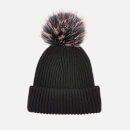 BKLYN Women's Oversized Hat - Black-Cherry
