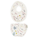 Cam Cam Doll's Bib and Diaper - Pressed Leaves Rose