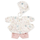 Cam Cam Doll's Clothing Set and Bonnet - Pressed Leaves Rose