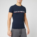 Emporio Armani Men's Mega Logo T-Shirt - Blue