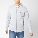 Lacoste Men's Embossed Zip Hoody - Silver Chine