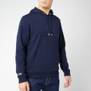 Lacoste Men's Tonal Croc Pop Over Hoody - Marine