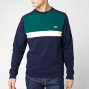 Lacoste Men's Cut and Sew Sweatshirt - Marine