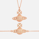 Vivienne Westwood Women's Minnie Bas Relief Pendant and Bracelet Giftset - Crystal/Rose Gold