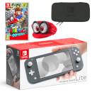 Nintendo Switch Lite (Grey) Super Mario Odyssey Pack