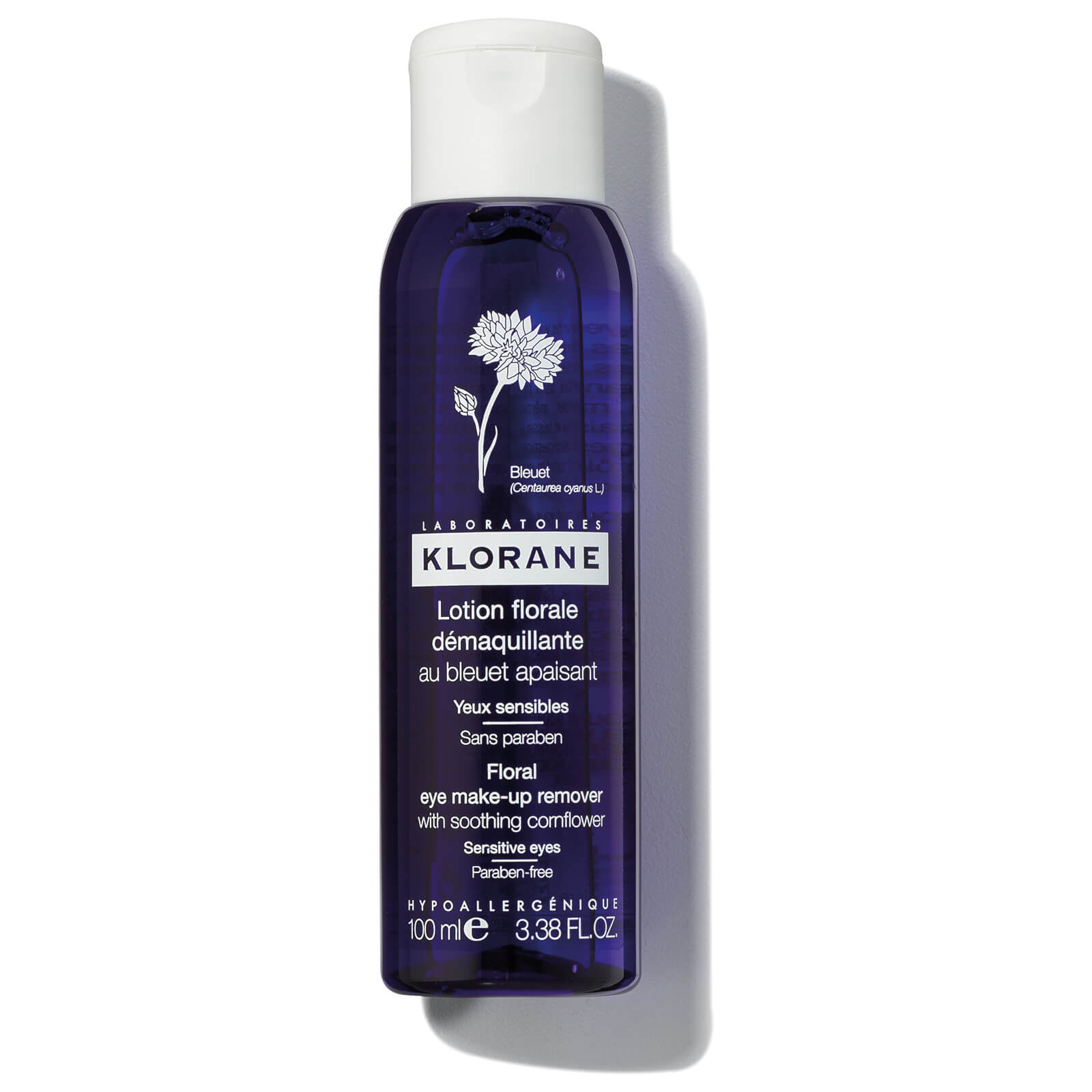 klorane eye make-up remover lotion with cornflower 3.4oz