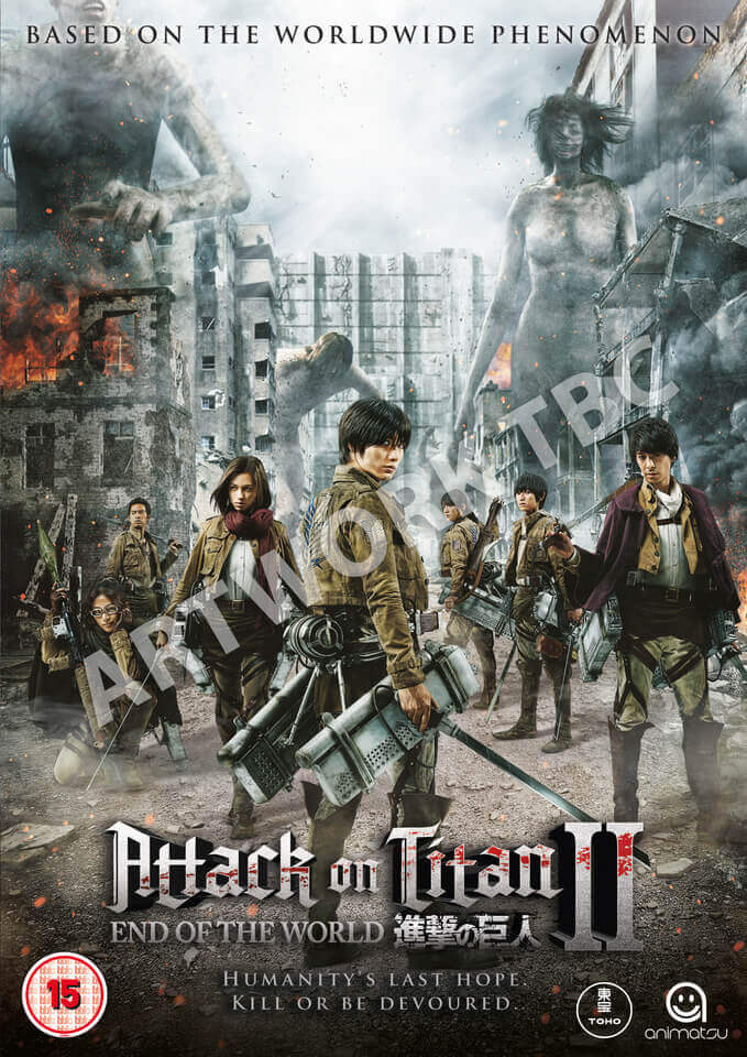 Attack On Titan Movie Part 2 Attack On Titan The Movie - Part 2: End of the World DVD | Zavvi