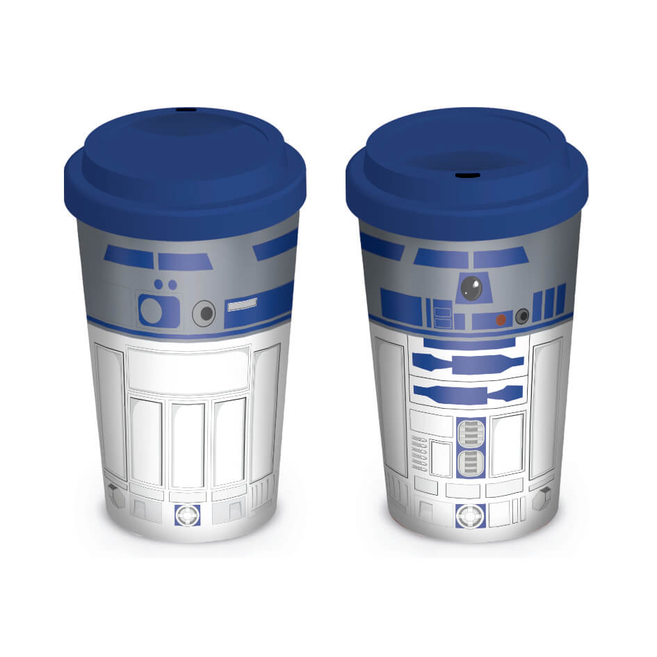 Star Wars R2D2 Ceramic Travel Mug Blue Homeware Zavvi