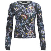 VILA Women's Mony Floral Jumper - Phantom