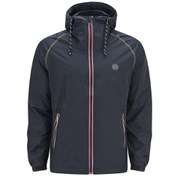 Jack & Jones Originals Men's Chrome Nylon Zip Through Jacket - Navy