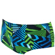 Zoggs Men's Optic Sport Swim Briefs - Black/Green/Blue