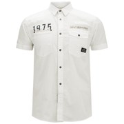 Jack & Jones Men's Short Sleeved Bade Shirt - White