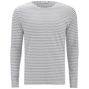 Selected Homme Men's Blain Long Sleeve Striped Top - Marshmallow