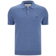 Original Penguin Men's Knitted Polo Shirt - Classic Blue
