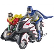 Hot Wheels Elite DC Comics Batman 1966 Batcycle 1:12 Scale Figure Set
