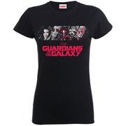 Marvel Women's Guardians of the Galaxy Team Logo T-Shirt - Black