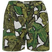 Lavish Alice Women's D-Ring Shorts - Banana Leaf Print