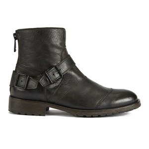 Belstaff Men's Trialmaster Buckle Leather Short Boots - Black