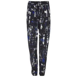 McQ Alexander McQueen Women's Richter Print Loose Trousers - Cobalt Blue