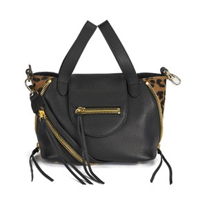 meli melo Women's Utility Mini Cross Body Bag - Black/Cheetah