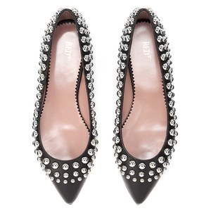 REDValentino Women's Studded Ballerina Flats - Black: Image 11