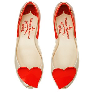 Vivienne Westwood for Melissa Women's Queen Ballet Flats - Pearl Red: Image 11
