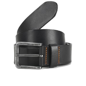 BOSS Orange Men's Jeek Leather Belt - Black