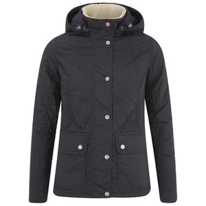 Barbour Women's Bartlett Quilted Wax Jacket - Navy