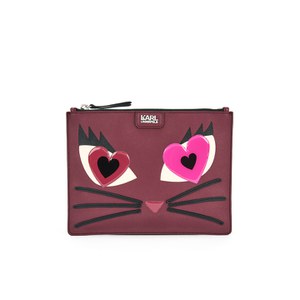 Karl Lagerfeld Women's K/Choupette Love Clutch - Face Wine