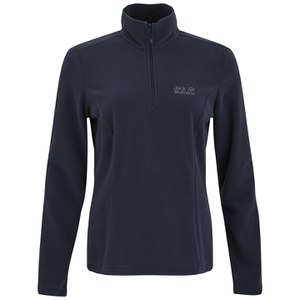 Jack Wolfskin Women's Gecko Half Zip Fleece - Night Blue