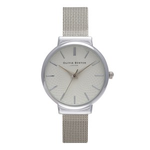 Olivia Burton Women's The Hackney Watch - Silver Mesh