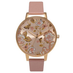 Olivia Burton Women's Parlour Watch - Dusty Pink/Gold