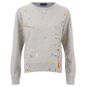 Polo Ralph Lauren Women's Paint Splatter Sweatshirt - Grey