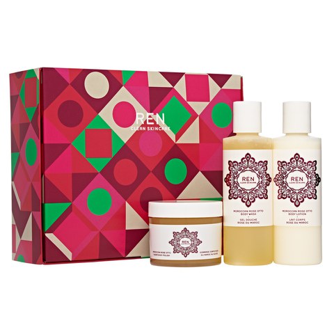 REN Moroccan Rose Trio Gift Set (Worth £29.28)