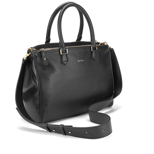 Paul Smith Accessories Double Zip Tote Bag - Black: Image 11