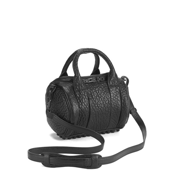 Alexander Wang Women's Mini Rockie Pebbled Leather Bag - Black: Image 11