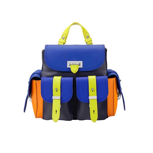Aspinal x Être Cécile Mini Rucksack - Cobalt Blue: Image 01