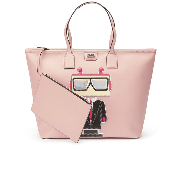 Karl Lagerfeld Women's K/Robot Shopper Karl Misty Bag - Rose: Image 01