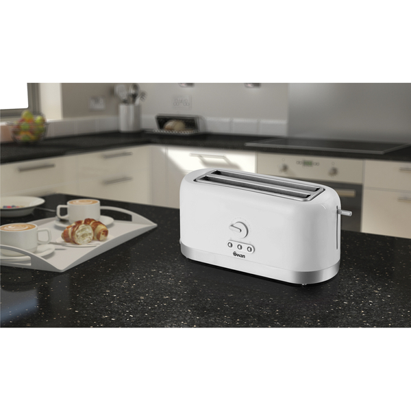 Swan ST10090N 4 Slice LongSlot Toaster White IWOOT