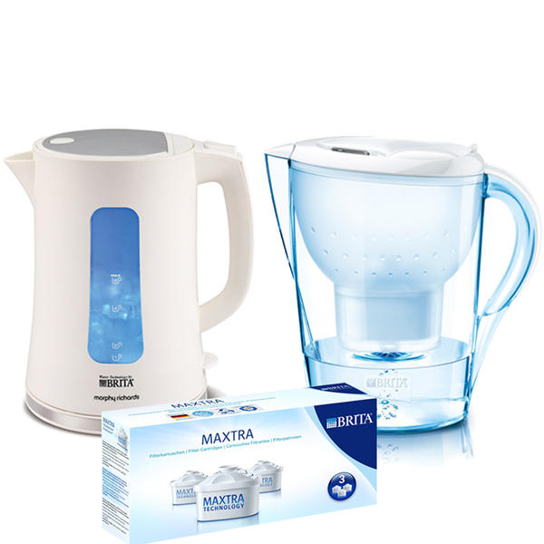 BRITA Kettle & Filter Jug Bundle - White: Image 01