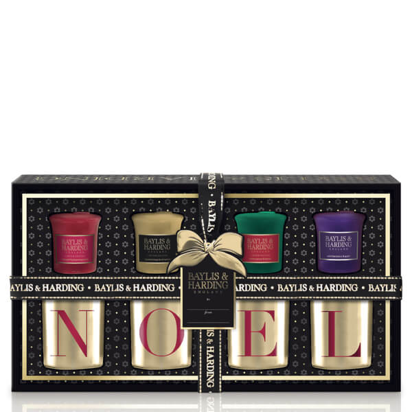 baylis & harding signature festive 4 votive gift set