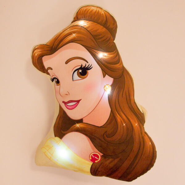 disney princess belle led cushion