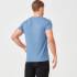 Luxe Classic V-Neck T-Shirt - Grey Marl - XS - Blue