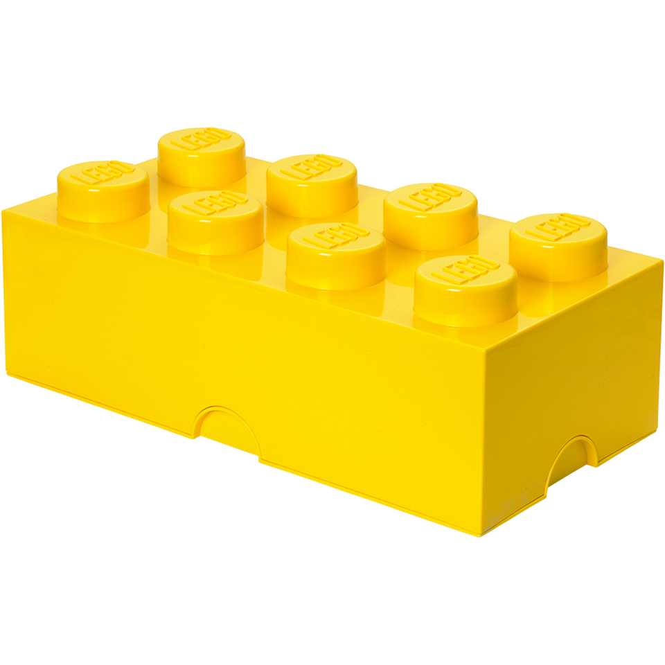 lego storage brick 8 yellow