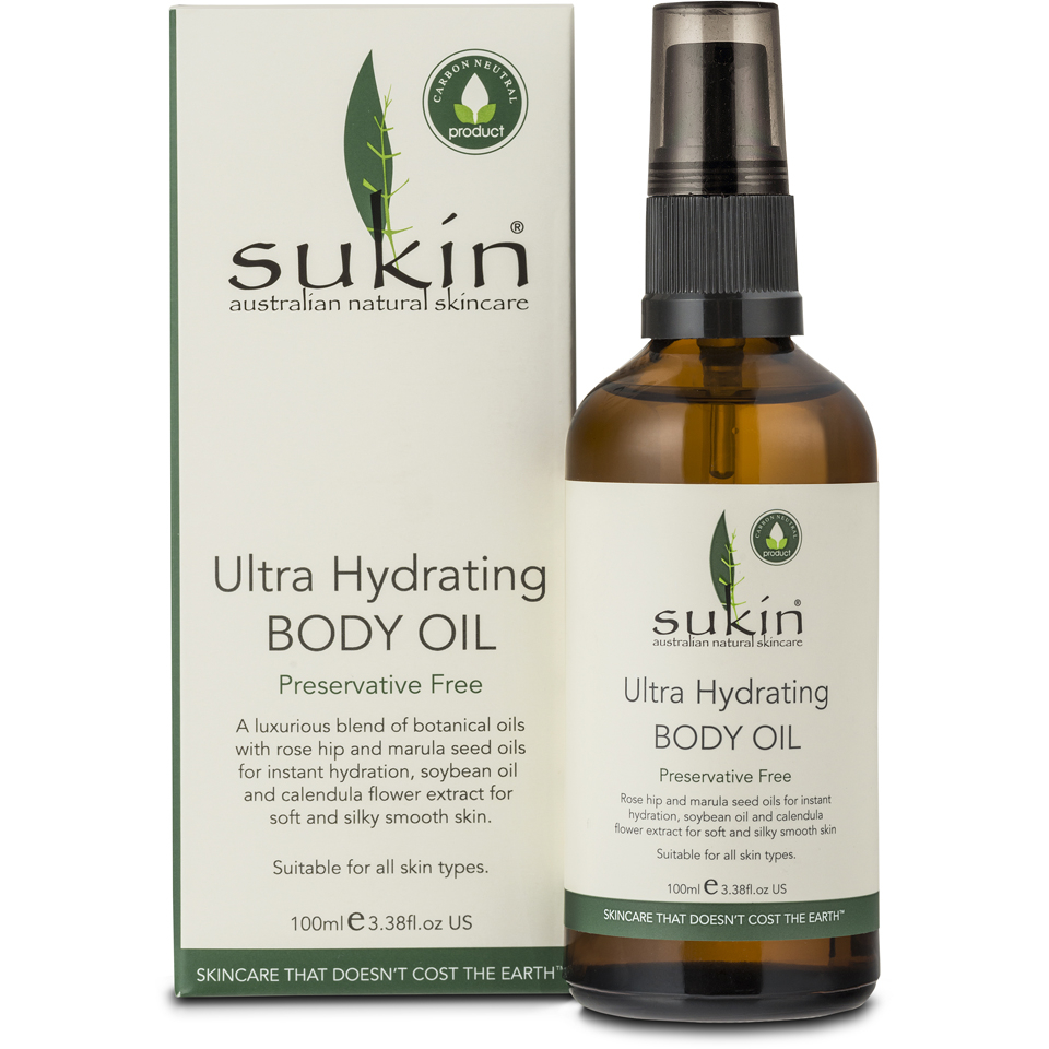 Sukin Ultra Hydrating Body Oil 100ml Free Shipping Lookfantastic